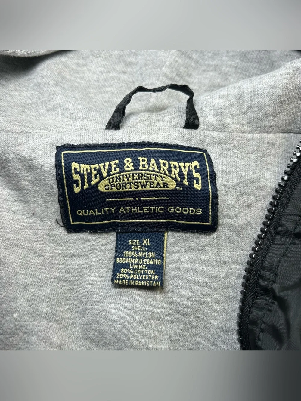 Vintage 90s Colorado Buffaloes Lined Jacket Men XL Black Steve & Barry's Hooded